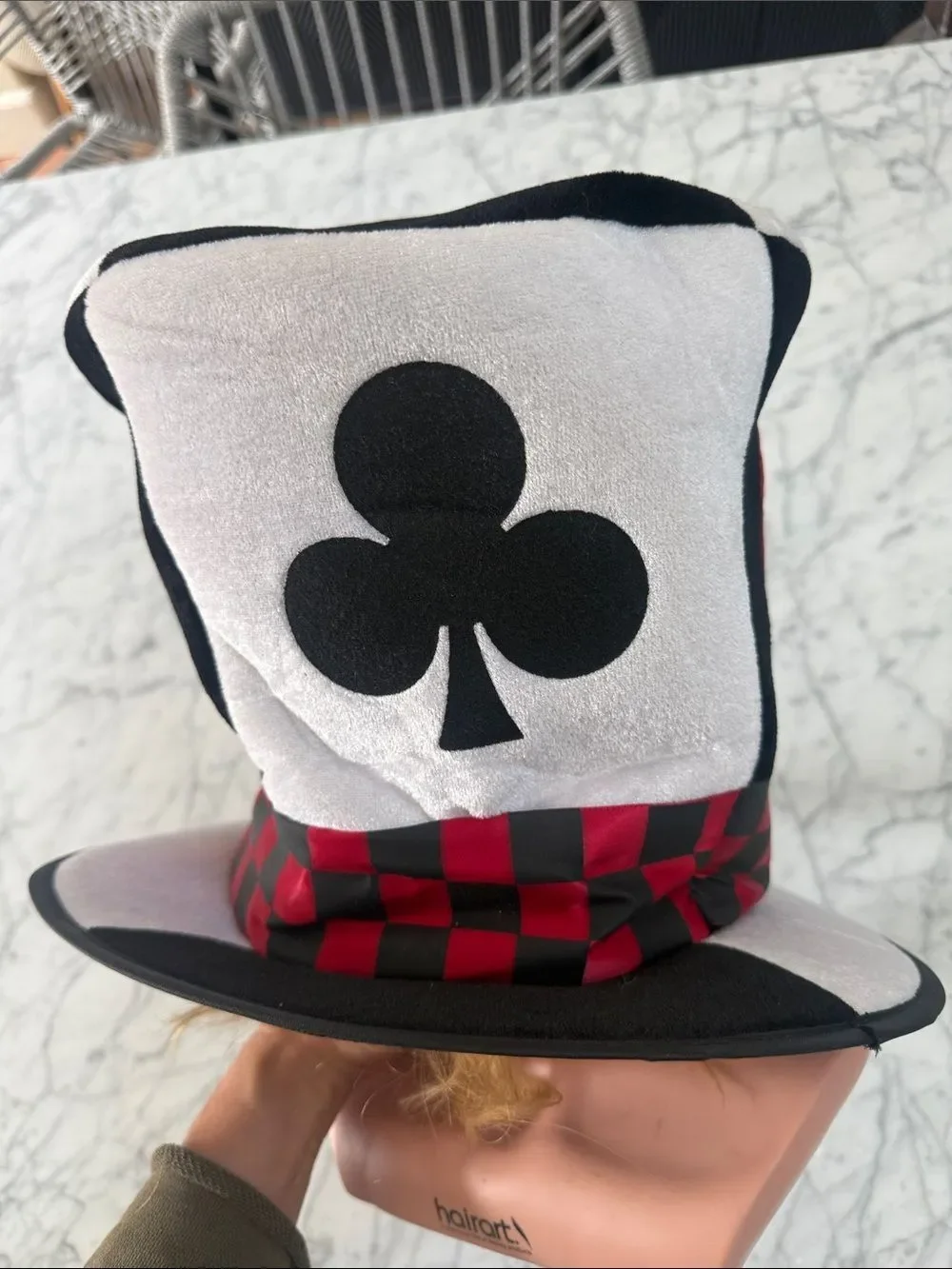 Mad Hatter Spades Heart Hat Adult OS